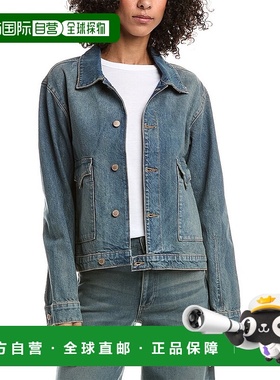 自营Triarchy Lillian Boxy Western Jacket - blue 美国奥莱直发