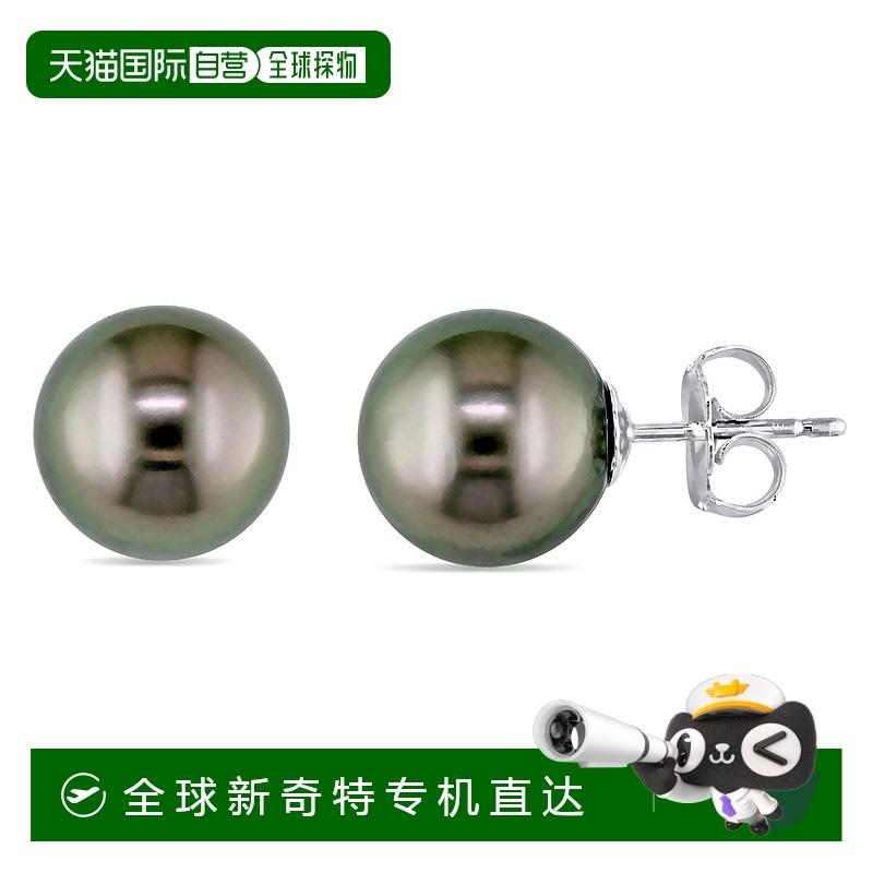 美国直邮julianna b 女士 耳环珍珠白金耳钉