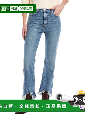 自营7 For All Mankind High-Rise Slim Kick Greta Ankle Crop J