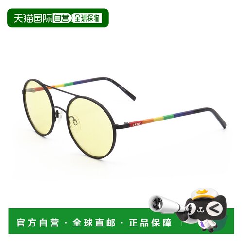 自营DKNY女款52毫米Pride太阳镜DK300S-000-52-pride 美国奥莱直