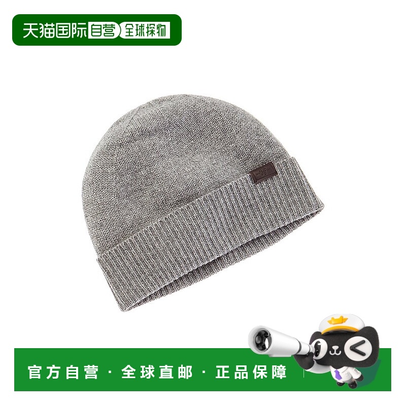 自营Hickey Freeman Rib Cuff Jersey Cashmere Beanie - grey 美
