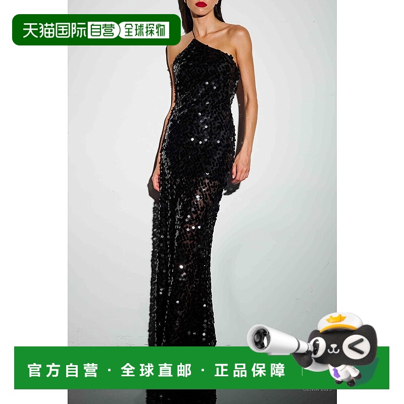 自营the seiPiallette One-Shoulder Gown In Black - black 美国
