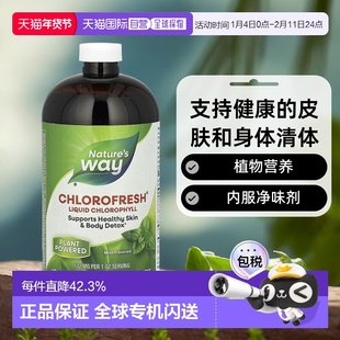香港直发Nature's way然萃维内部净味剂薄荷味473.2ml天然叶绿素