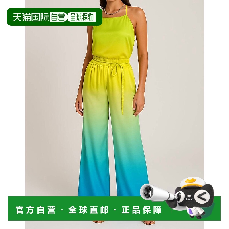 自营dress forum毛伊岛宽腿长裤蓝色Ombre-蓝色Ombre 美国奥莱直