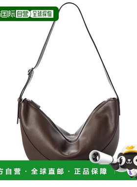 自营The Row Jouve皮革霍博包-棕色 美国奥莱直发斜挎包单肩包