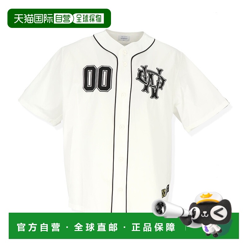 自营off-whiteOff White Mens White/Black Shirt - white/black