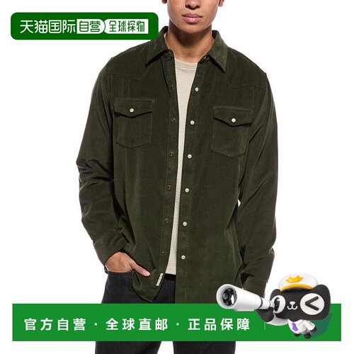 自营weatherproof vintage防风雨复古西式灯芯绒衬衫-绿 美国奥