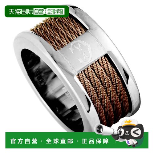 自营Charriol Forever 不锈钢和青铜 PVD 电缆带环 多 美国奥莱直