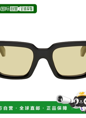 1h可退 香港直邮潮奢 off-white 男士 黑色夹片式太阳镜 OERI14CC