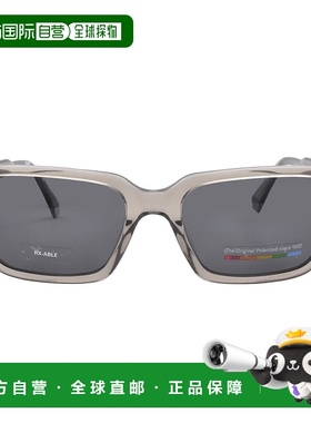 自营Polaroid Polarized Grey Rectangular Men's Sunglasses PLD