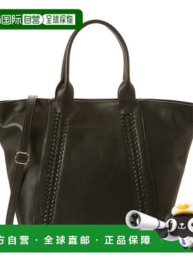 自营 persaman new yorkPersaman纽约Freya刺绣皮革手提包-黑色