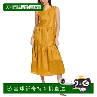 lafayette new 自营 148 黄色 yorkLafayette 148纽约双层迷笛裙