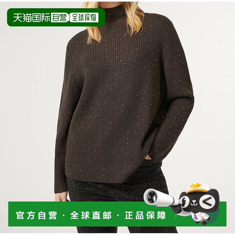 自营marina rinaldiKASTEL - chocolate 美国奥莱直发毛衣开衫