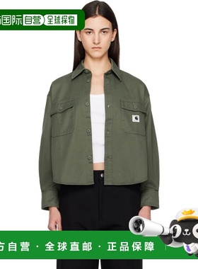 1h可退 香港直邮潮奢 CARHARTT WIP 女士 绿色 Kelly 衬衫 I03632