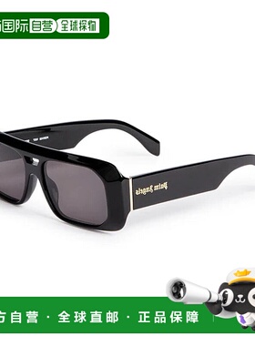 自营Palm Angels Sunglasses Rectangle Full Rim, Black Frame A