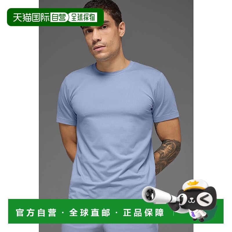 美国直邮Alo Yoga Conquer Reform 圆领短袖 - 冰霜灰