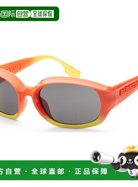 自营Burberry 男士 56 毫米橙色/黄色太阳镜 - 橙色/黄色 美国奥