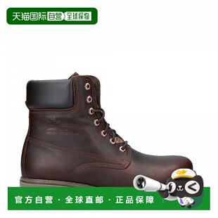 自营 panama jack巴拿马杰克03 C52男式棕色靴子防水皮革蕾丝徒步