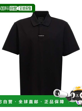 自营Givenchy Men's Placket Polo Shirt - black 美国奥莱直发