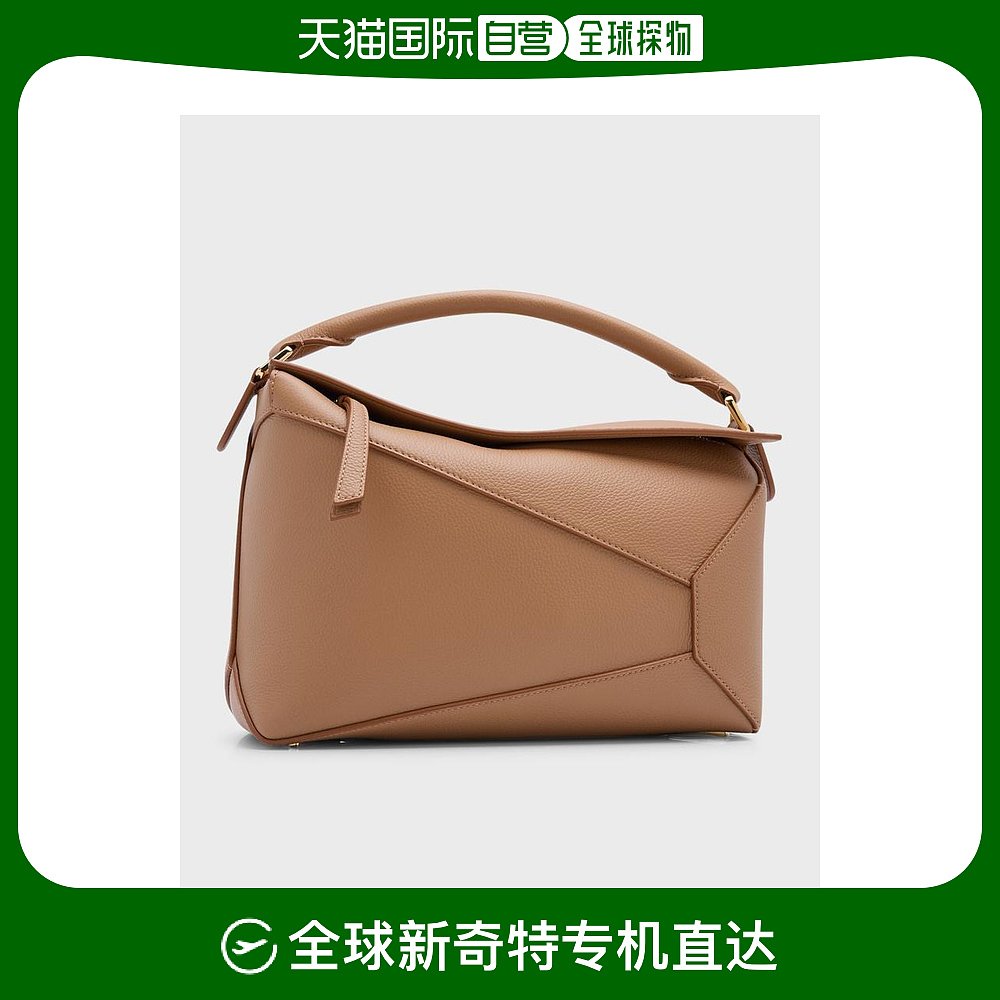 美国直邮loewe 女士单肩包手提包肩带罗意威拼图真皮手包手袋折叠
