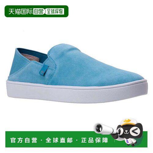 自营Spenco Saylor SP1197AQA090女士Aqua Sea绒面革一脚蹬鞋HTAT