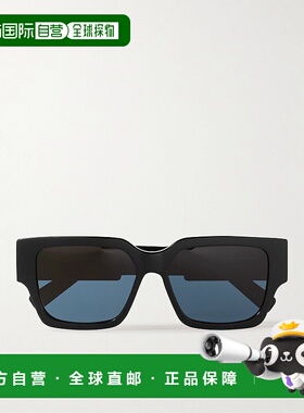 1h可退 香港直邮潮奢 DIOR 迪奥 男士 徽标方框太阳镜 DM40013U1