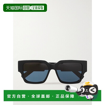 1h可退 香港直邮潮奢 DIOR 迪奥 男士 徽标方框太阳镜 DM40013U1