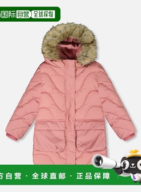 自营deux par deuxLong Wavy Quilt Puffy Winter Coat Dusty Pin