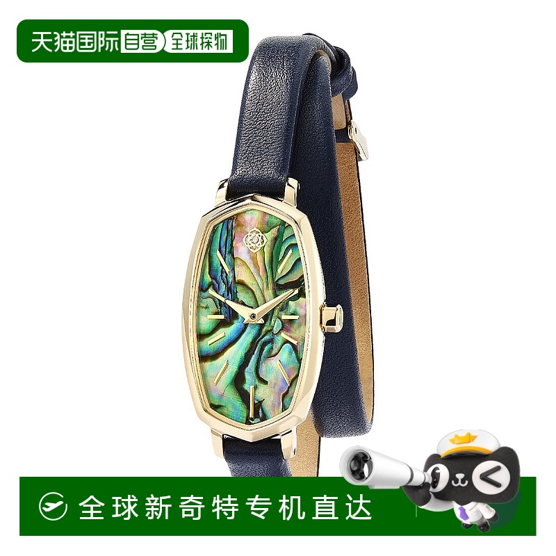 自营Kendra Scott 女士 Elle 皮革环绕钻石手表 - 图案 【美国奥