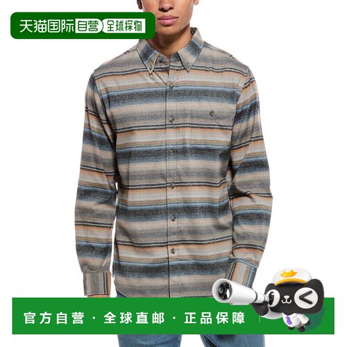 美国直邮自营weatherproof vintage防风雨复古水平条纹拉绒法兰
