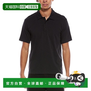 自营rag & bone Classic Slub Jersey Polo Shirt - black 美国奥