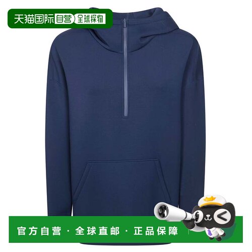 自营max maraBlue Radura Half Zip Scuba Hoodie - black 美国奥