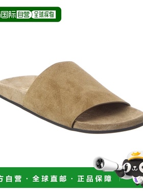 自营The Row Hugh Suede Slide - brown 美国奥莱直发