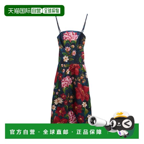 自营barbour'Wild Flower' Cotton Dress - blue 美国奥莱直发
