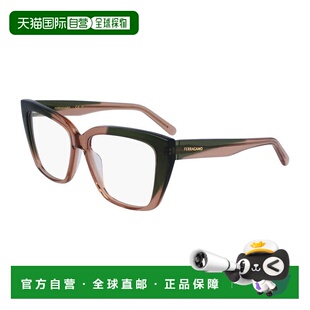 自营salvatore ferragamoEF2939N 326透明卡其色/浅棕色54mm-透明