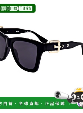 自营Moschino女式54毫米黑色太阳镜-黑色 美国奥莱直发