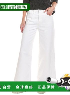 自营MOTHER The Ditcher Ankle Picket Fence Jean - white 美国