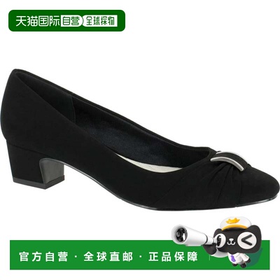 自营Women's Easy Street Eloise Pumps Black Block Heel Slip-O