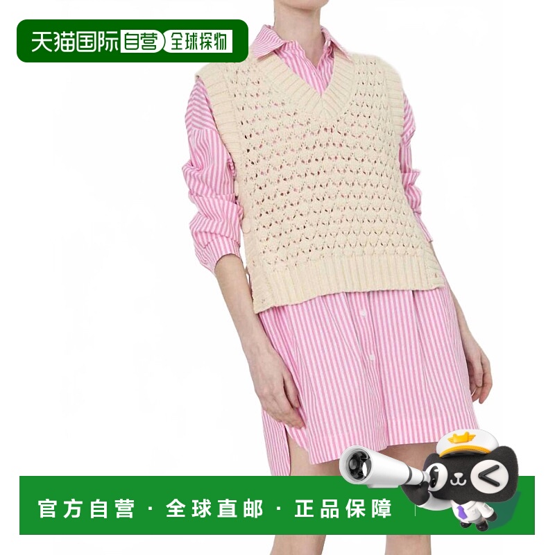 自营deluc贝克曼针织背心米白色-米白色 美国奥莱直发