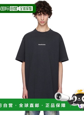 1h可退 香港直邮潮奢 Acne Studios 艾克妮 男士 黑色印花 T 恤 C