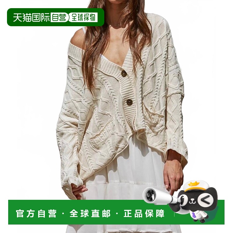 自营by togetherAnais Cable Knit Cardigan In White - white 美