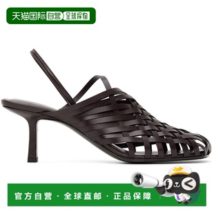 香港直邮潮奢 棕色梭织凉鞋 The 女士 F1289SV Row 1h可退