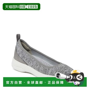 自营Dearfoams Women's Mia Ballet Flat Slip-On - grey heather
