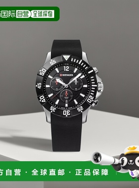 自营 Wenger Swiss Army 01.0643.118 男士 Seaforce 黑色计时码
