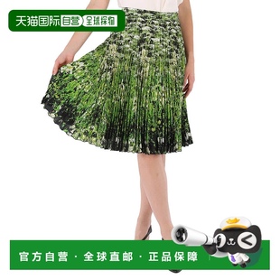 Meadow印花褶皺裙 自營Burberry女式 白色ip Sins Rersby Crepe