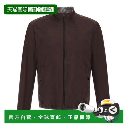 自营herno棕色哑光高领夹克-棕色 美国奥莱直发