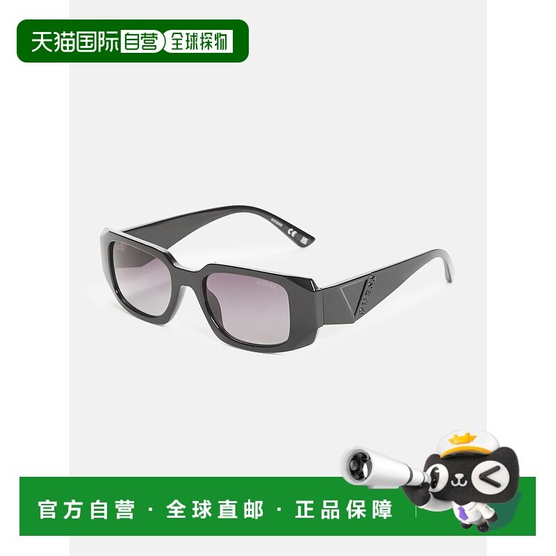 自营 guess斜面几何太阳镜 - 银色 美国奥莱直发