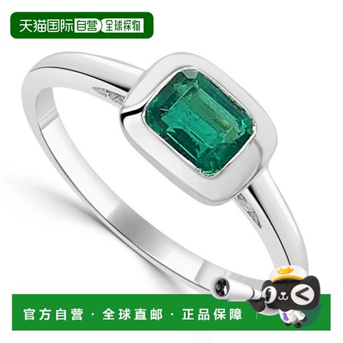 自营sabrina14K White Gold Emerald Ring - white gold 美国奥莱