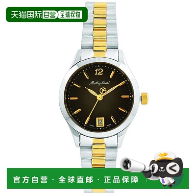 自营Mathey Tissot女式都市黑色表盘手表-黑色 美国奥莱直发