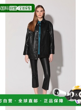 自营 walter baker萨顿夹克，黑色 - VT Wash 皮革 - 黑色 美国奥